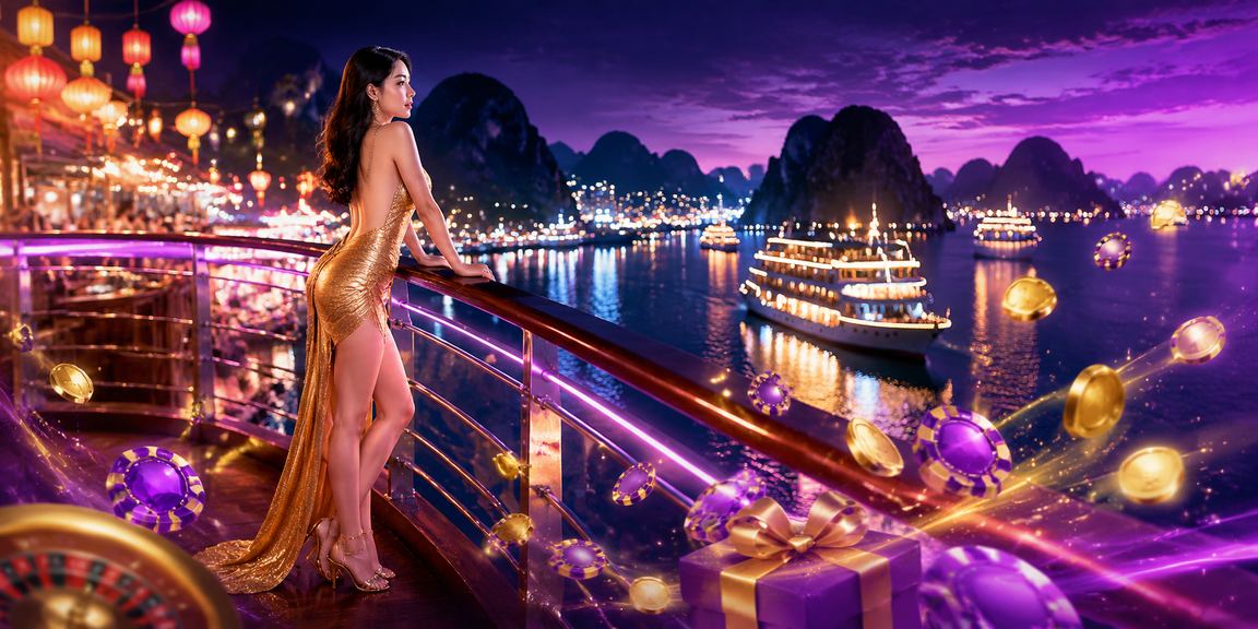 Người dùng theo dõi kèo thể thao và cá cược bóng đá ban đêm tại vịnh Hạ Long