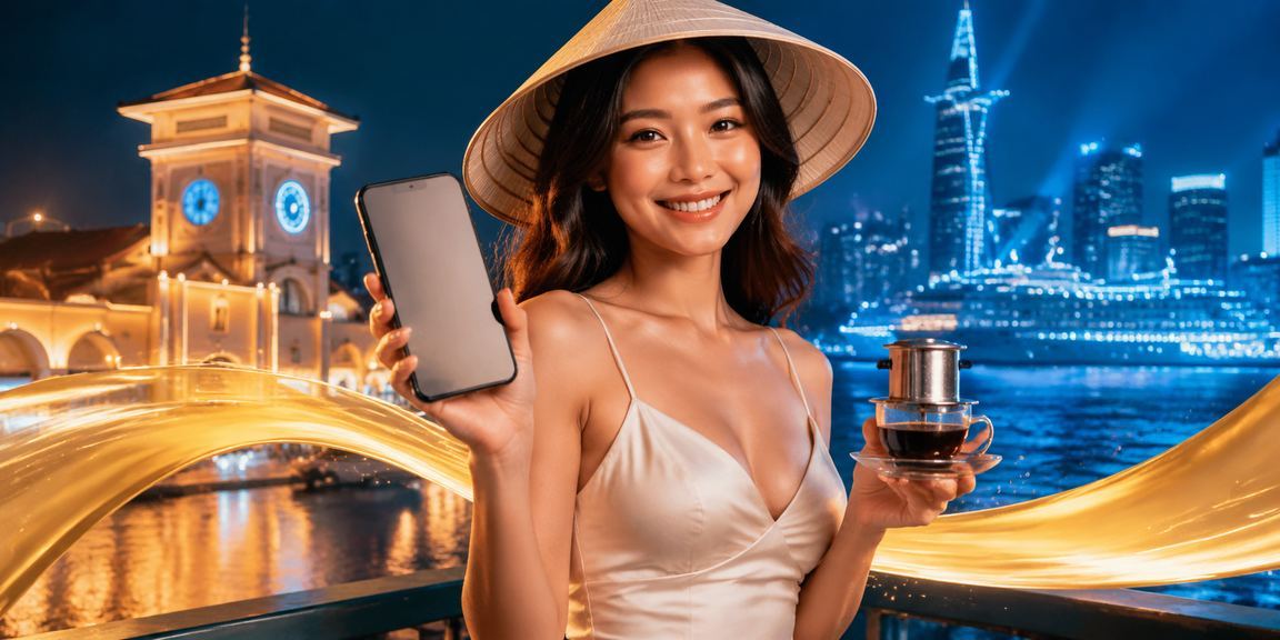 Người dùng tại TP.HCM trải nghiệm casino di động trong quán cà phê