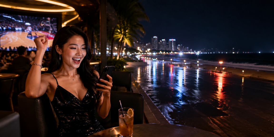 Bãi biển Nha Trang với người dùng theo dõi cá cược bóng rổ trực tuyến